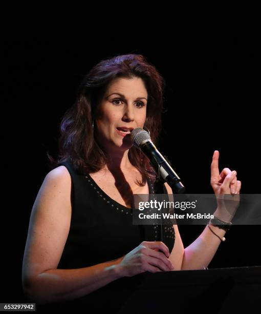 Stephanie J. Block performing at the Vineyard Theatre 2017 Gala at the Edison Ballroom on March 14, 2017 in New York City.