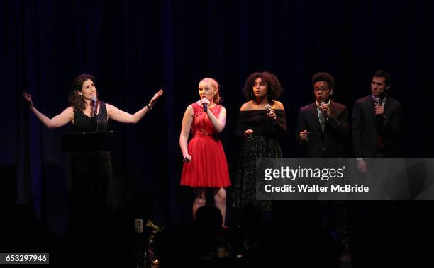 Stephanie J. Block performing at the Vineyard Theatre 2017 Gala at the Edison Ballroom on March 14, 2017 in New York City.