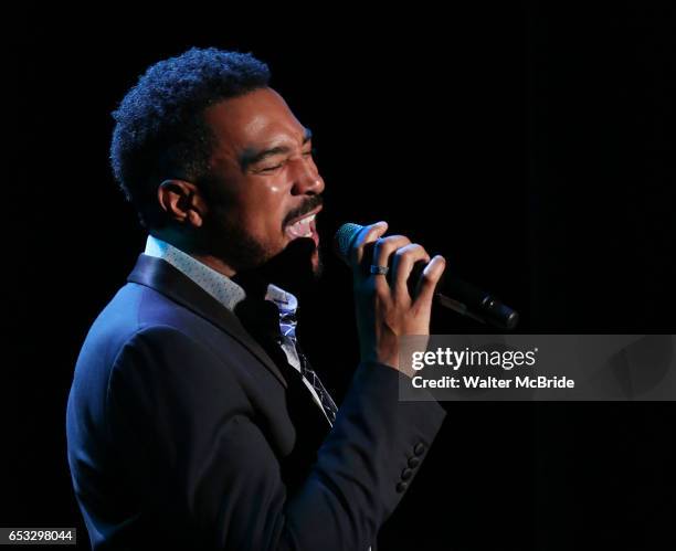 Charl Brown performing at the Vineyard Theatre 2017 Gala at the Edison Ballroom on March 14, 2017 in New York City.