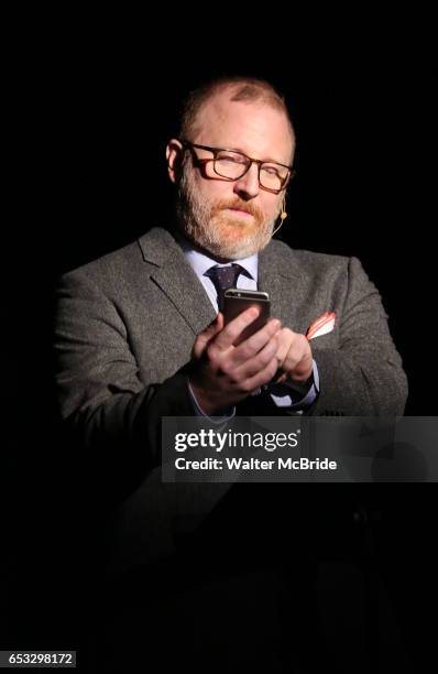 Hunter Bell performing at the Vineyard Theatre 2017 Gala at the Edison Ballroom on March 14, 2017 in New York City.