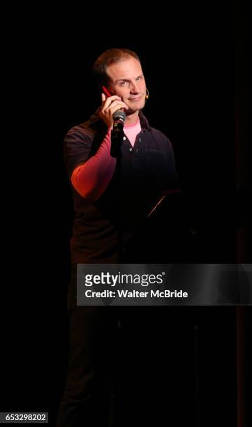 Jeff Bowen performing at the Vineyard Theatre 2017 Gala at the Edison Ballroom on March 14, 2017 in New York City.