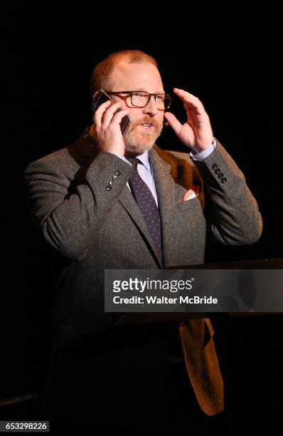 Hunter Bell performing at the Vineyard Theatre 2017 Gala at the Edison Ballroom on March 14, 2017 in New York City.