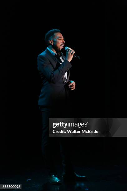 Charl Brown performing at the Vineyard Theatre 2017 Gala at the Edison Ballroom on March 14, 2017 in New York City.