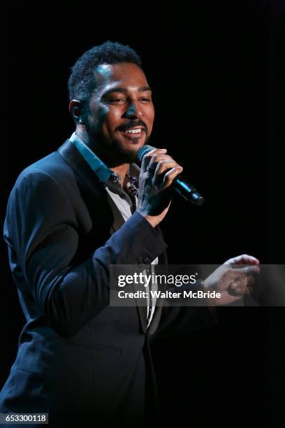 Charl Brown performing at the Vineyard Theatre 2017 Gala at the Edison Ballroom on March 14, 2017 in New York City.