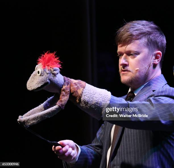 Steven Boyer and Tyrone perform at the Vineyard Theatre 2017 Gala at the Edison Ballroom on March 13, 2017 in New York City.