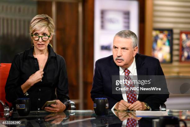 Pictured: ? Danielle Pletka, SVP, Foreign and Defense Policy Studies at the American Enterprise Institute, and Tom Friedman, Columnist, The New York...