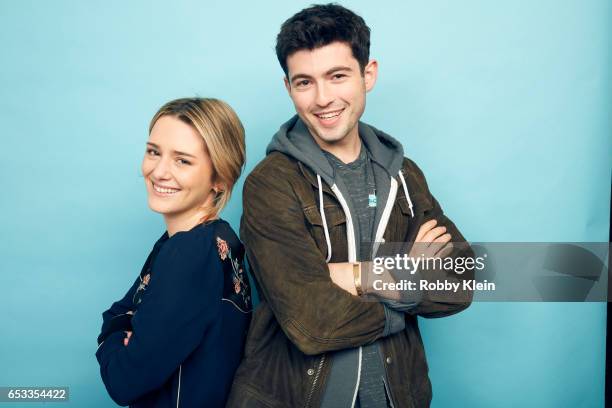 Addison Timlin and Ian Nelson of 'Like Me' pose for a portrait at The Wrap and Getty Images SxSW Portrait Studio on March 12, 2017 in Austin, Texas.