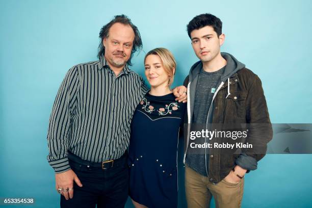 Larry Fessenden, Addison Timlin and Ian Nelson of 'Like Me' pose for a portrait at The Wrap and Getty Images SxSW Portrait Studio on March 12, 2017...