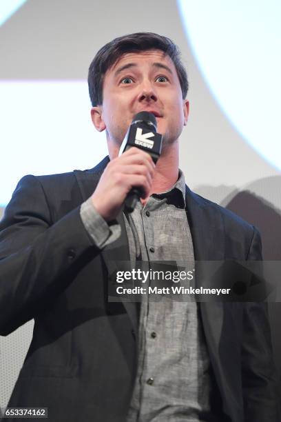 Actor Alex Frost speaks onstage during the "The Most Hated Woman In America" premiere 2017 SXSW Conference and Festivals on March 14, 2017 in Austin,...