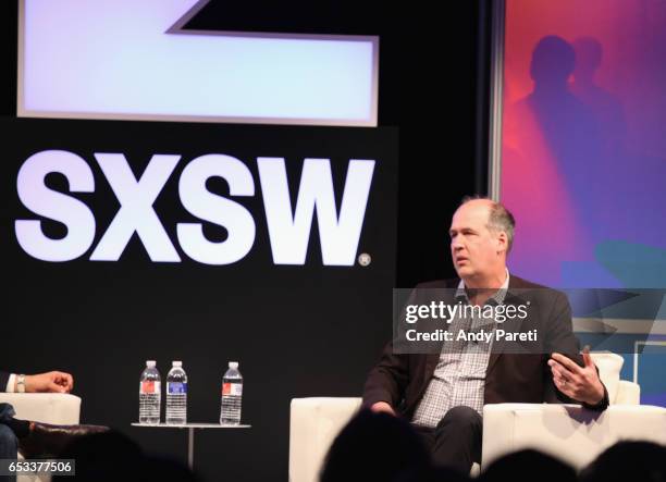 Krist Novoselic of Nirvana speaks onstage at 'A Conversation With Krist Novoselic' during 2017 SXSW Conference and Festivals at Austin Convention...