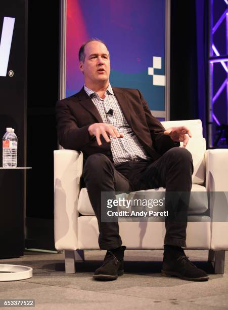 Krist Novoselic of Nirvana speaks onstage at 'A Conversation With Krist Novoselic' during 2017 SXSW Conference and Festivals at Austin Convention...