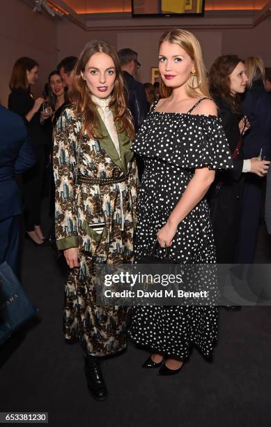 Violet Manners and Lady Kitty Spencer attend the launch of new book "London Uprising: Fifty Fashion Designers, One City" by Tania Fares and Sarah...