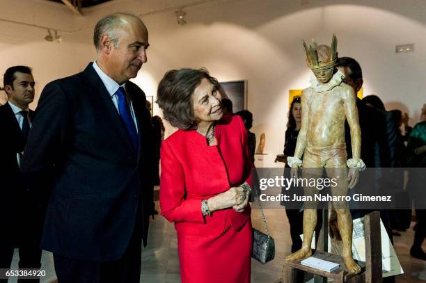 Queen Sofia attends the 52th 'Reina Sofia' painting and sculpture awards at Casa Vacas on March 14, 2017 in Madrid, Spain.