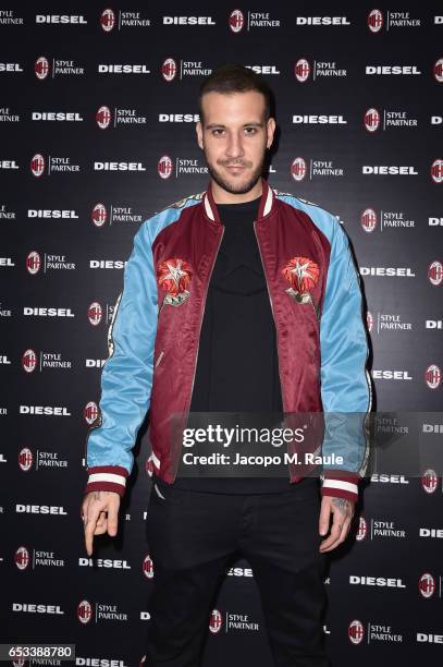 Fred de Palma attends The New Bomber Presentation at the Diesel Store on March 14, 2017 in Milan, Italy.