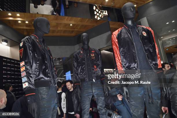 General view of The New Bomber Presentation at the Diesel Store on March 14, 2017 in Milan, Italy.