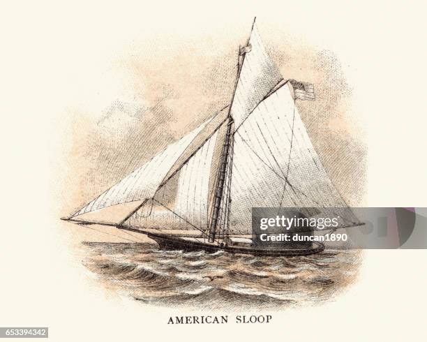 Sloop Drawing Color 75 Sloop High Res Illustrations - Getty Images