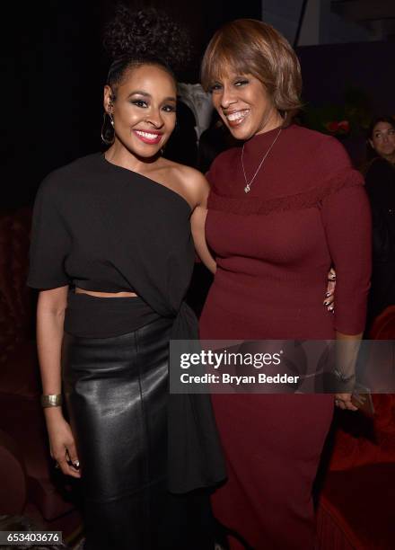 Janell Snowden and Gayle King attend Experience Harlem hosted by Airbnb and Ghetto Gastro on March 14, 2017 in New York City.