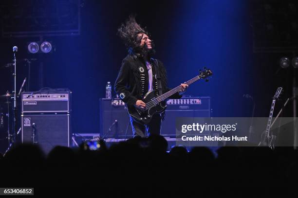 Diego Navaira of The Last Bandoleros performs onstage during the Sting "57th & 9th" World Tour at Hammerstein Ballroom on March 14, 2017 in New York...