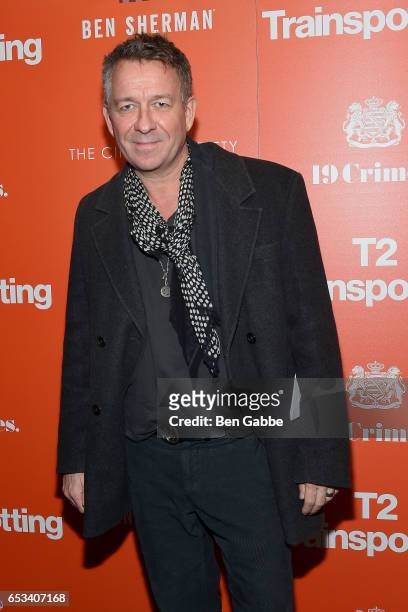 Actor Sean Pertwee attends a TriStar and Cinema Society screening of "T2 Trainspotting" at Landmark Sunshine Cinema on March 14, 2017 in New York...