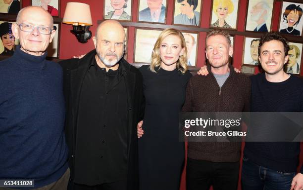 Producer Stuart Thompson, Marshall Napier, Cate Blanchett, Richard Roxburgh and Chris Ryan pose as Blanchett and Roxburgh get honored for thier...