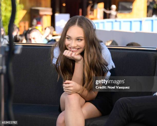 Maddie Ziegler visits "Extra" at Universal Studios Hollywood on March 14, 2017 in Universal City, California.