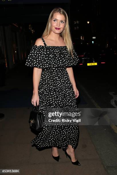 Lady Kitty Spencer attends Tania Fares and Sarah Mower: London Uprising: Fifty Fashion Designers, One City - book launch party at Sotheby'son March...