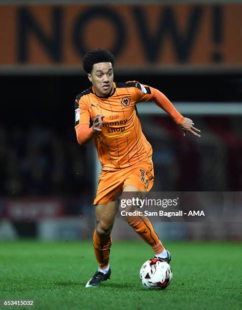 Helder Costa of Wolverhampton Wanderers during the Sky Bet Championship match between Brentford and Wolverhampton Wanderers at Griffin Park on March...