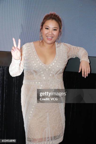 Singer and actress Joyce Cheng Yan-yee attends the press conference of China 3D Digital Entertainment Ltd during the 21st Hong Kong International...