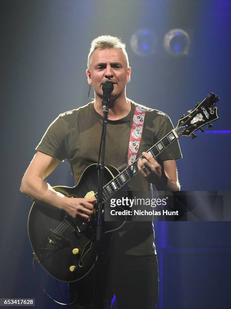 Singer-songwriter Joe Sumner performs onstage during the Sting "57th & 9th" World Tour at Hammerstein Ballroom on March 14, 2017 in New York City.