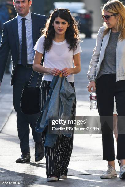 Sofia Black-D'Elia is seen at Jimmy Kimmel Live on March 14, 2017 in Los Angeles, California.