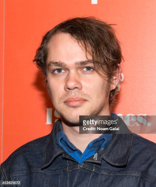 Actor Ellar Coltrane attends a screening of "T2 Trainspotting" hosted by TriStar Pictures and The Cinema Society at Landmark Sunshine Cinema on March...
