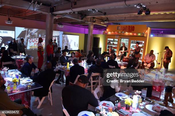 Guests attend Experience Harlem hosted by Airbnb and Ghetto Gastro on March 14, 2017 in New York City.