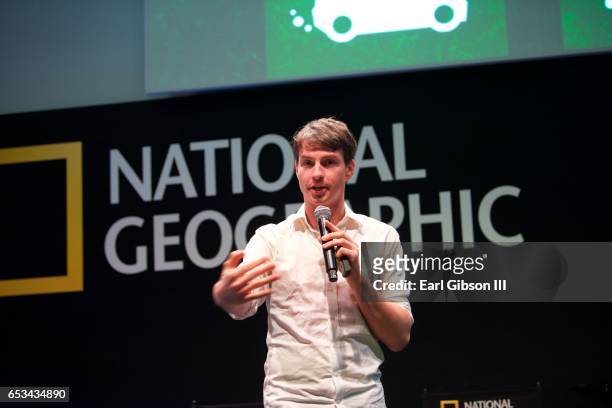 Topher White speaks onstage at National Geographic Presents "Nat Geo Further Base Camp" At SXSW 2017-Day 4 on March 14, 2017 in Austin, Texas.