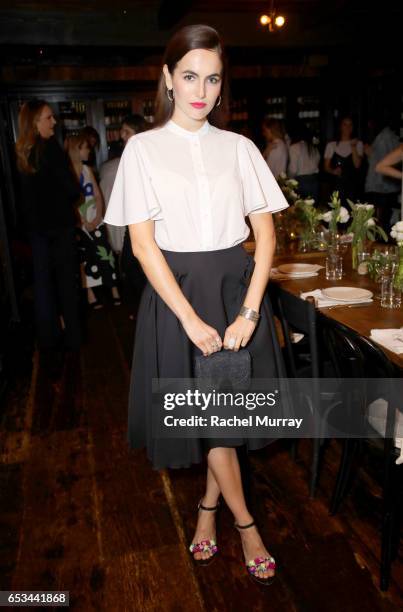 Camilla Belle attends as Jenni Kayne + Loeffler Randall celebrate Pop-Up at AOC Wine Bar on March 14, 2017 in Los Angeles, California.