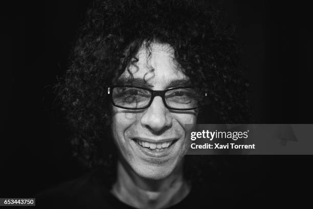 Giovanni Allevi poses for a portrait at Casino de l'Alianca on March 05, 2017 in Barcelona, Spain.