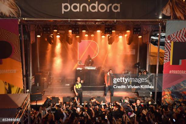 Rapper T.I. Performs onstage during Pandora at SXSW 2017 on March 14, 2017 in Austin, Texas.