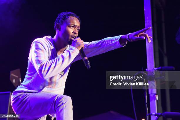 Rapper Rob $tone performs onstage during Pandora at SXSW 2017 on March 14, 2017 in Austin, Texas.