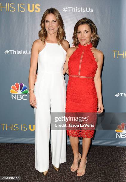 Natalie Morales and Kit Hoover attend the finale screening of "This Is Us" at Directors Guild Of America on March 14, 2017 in Los Angeles, California.