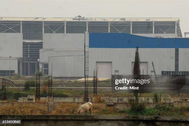 Deserted Tata nano factory at Singur, photographed on March 17, 2010 in Kolkata, India.