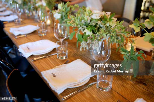 View of atmosphere as Jenni Kayne + Loeffler Randall celebrate Pop-Up at AOC Wine Bar on March 14, 2017 in Los Angeles, California.