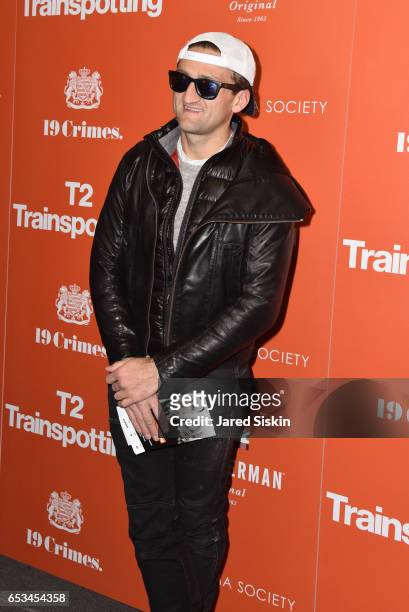 Casey Neistat attends TriStar Pictures & The Cinema Society Host a Screening of "T2 Trainspotting" at Landmark Sunshine Cinema on March 14, 2017 in...