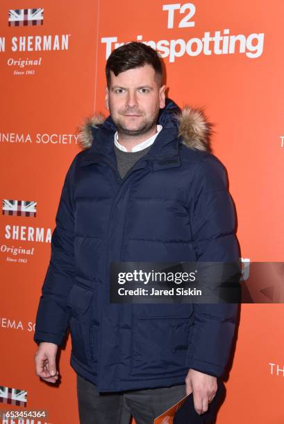 Luke Parker-Bowles attends TriStar Pictures & The Cinema Society Host a Screening of "T2 Trainspotting" at Landmark Sunshine Cinema on March 14, 2017...