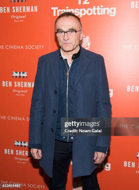 Danny Boyle attends a screening of "T2 Trainspotting" hosted by TriStar Pictures and The Cinema Society at Landmark Sunshine Cinema on March 14, 2017...