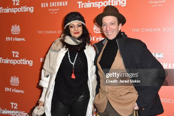 Donna Decruz and Tom Silverman attend TriStar Pictures & The Cinema Society Host a Screening of "T2 Trainspotting" at Landmark Sunshine Cinema on...