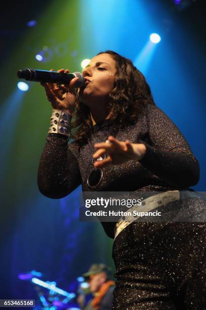 Thievery Corporation performs onstage at the Events DC music showcase during 2017 SXSW Conference and Festivals at Austin City Limits Live at the...
