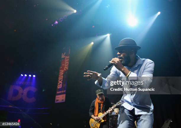 Thievery Corporation performs onstage at the Events DC music showcase during 2017 SXSW Conference and Festivals at Austin City Limits Live at the...