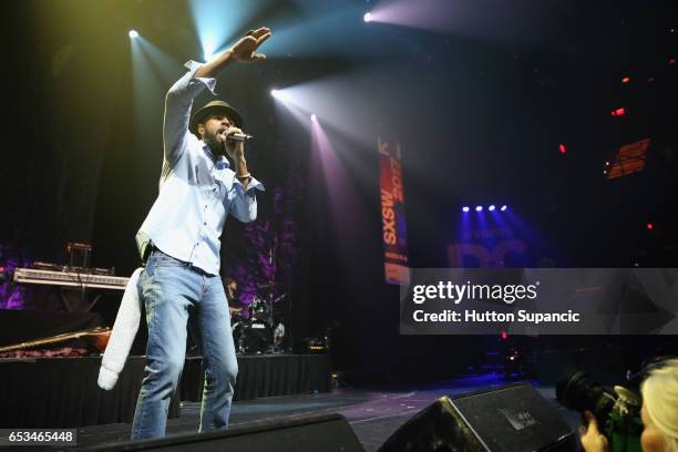 Thievery Corporation performs onstage at the Events DC music showcase during 2017 SXSW Conference and Festivals at Austin City Limits Live at the...