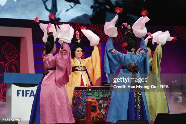 General view the draw for the FIFA U-20 World Cup Korea Republic 2017 at Suwon SK Artrium on March 15, 2017 in Suwon, South Korea.