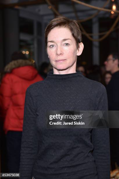 Julianne Nicholson attends TriStar Pictures & The Cinema Society with 19 Crimes Host the After Party for "T2 Trainspotting" at Mr. Purple at the...