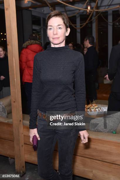 Julianne Nicholson attends TriStar Pictures & The Cinema Society with 19 Crimes Host the After Party for "T2 Trainspotting" at Mr. Purple at the...